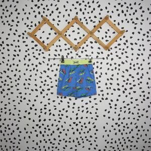 Wonder Nation Blue Surfing Dinosaur Print Toddler Swim Trunks